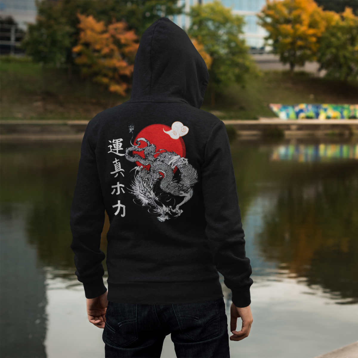 Japanese Dragon Hoodie, Cotton Hoodie, Japanese Dragon, Tokio Japan, Hoodie, Japanese Graphic Tee, Japanese Culture apparel, Japanese Hoodie, kawaii, Samurai Shirt, Japanese Art, Japanese Art Hoodie, Gift for dad, Gift for him  