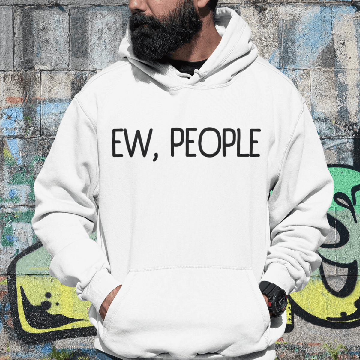 Hooded Sweatshirt, Funny Hoodie, Introvert Apparel, Humor Clothing, Statement Hoodie, Cozy Comfort, Quirky Fashion, Sassy Style, Casual Wear, Playful Prints, Personality Clothing, Witty Attire, Anti-Social Vibes, Relaxed Fit, Introvert Pride, Lighthearted Layers, Conversational Hoodie, Solitude Fashion, Unique Statements, Weekend Lounge, Attitude Attire, Chill Outfits, ew people, ew people hoodie, ew people tee