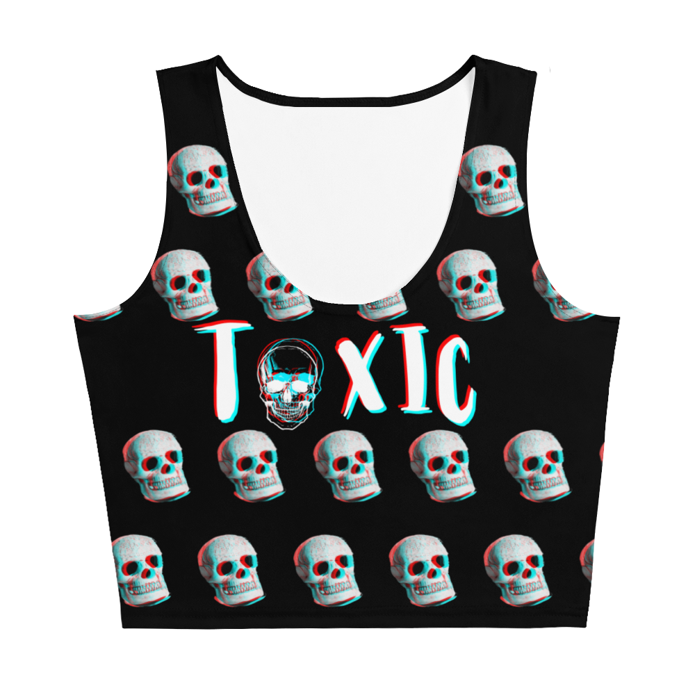 Skull Crop Top, Skulls Shirt, Stereotypical Rebellious Shirt, Rockabilly Crop Top, Punk Rocker, Hot Topic type, Goth Top, Emo, Gift for Her 