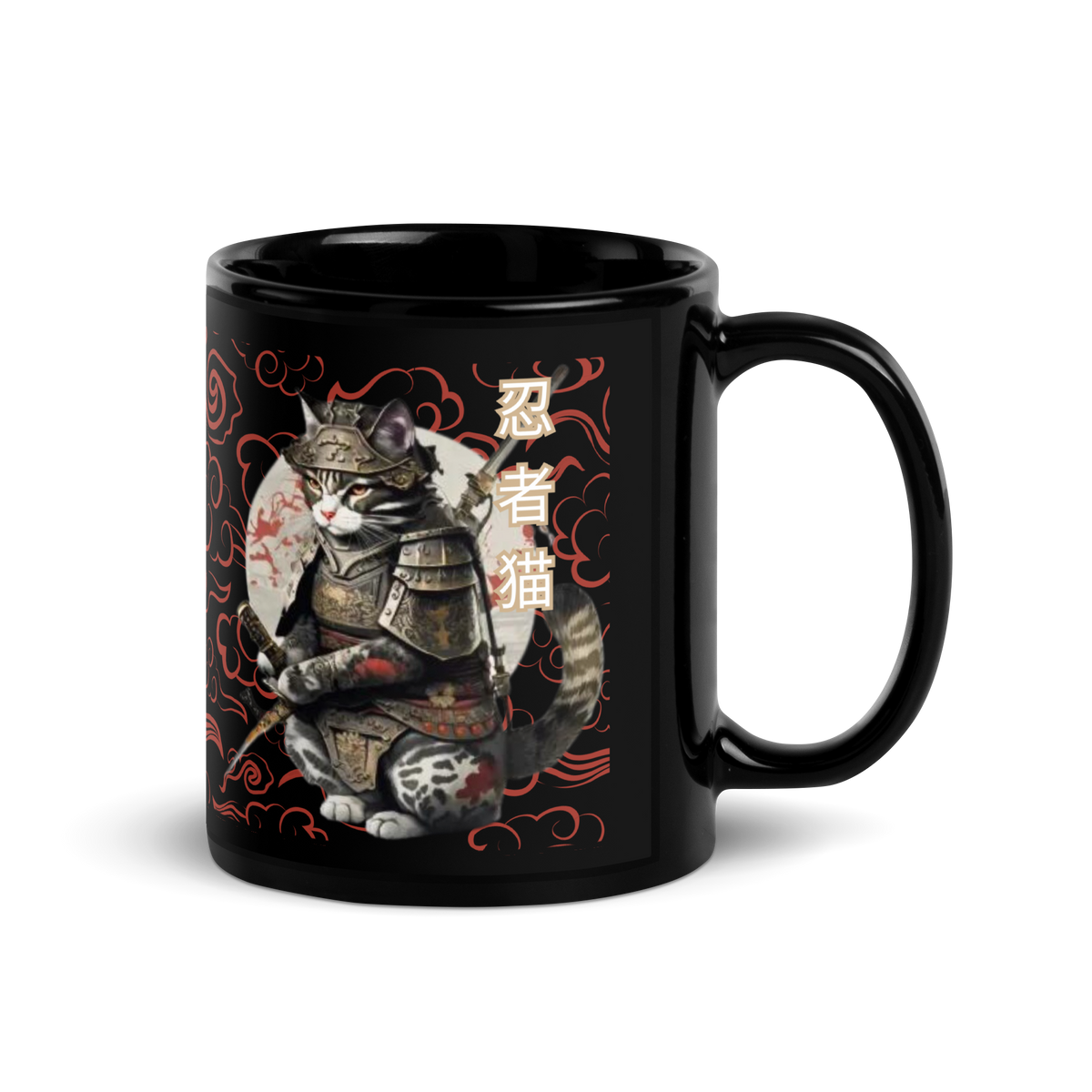 Tokio Japan, Samurai cat mug,  Samurai Cat, Tattoo Style mug,  Samurai cat,  Samurai,  Ninja, Samurai Kitten,  Ninja cat mug,  Ninja Cat,  kawaii,  Japanese Kawaii, Ninja Cat mug,  Japanese Calligraphy,  gift for him,  gift for her,  gift for cat lover,  Cat Lover mug, coffee mug, tea mug