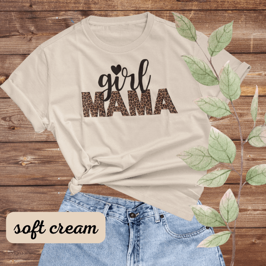 Girl Mama Leopard Shirt, Girl Mom Shirt, Girl Mama Shirt, Girl Mama Gift, Mama Girl Sweatshirt, Mom of Girls Shirt, Mom Shirt