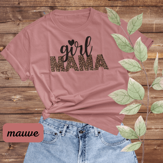 Girl Mama Leopard Shirt, Girl Mom Shirt, Girl Mama Shirt, Girl Mama Gift, Mama Girl Sweatshirt, Mom of Girls Shirt, Mom Shirt