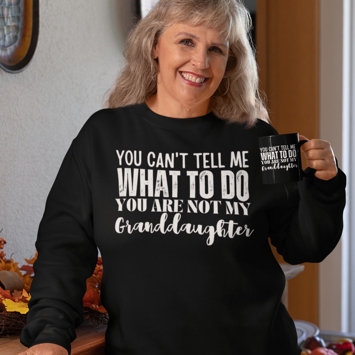 Granddad sweatshirt, fathers day shirt, funny mens shirt, sweatshirt, gift for him, gift for her, funny grandma tee, funny granddad tee, new papa shirt, father sweatshirt, you can't tell me what to do you are not my granddaughter, new granddaddy shirt