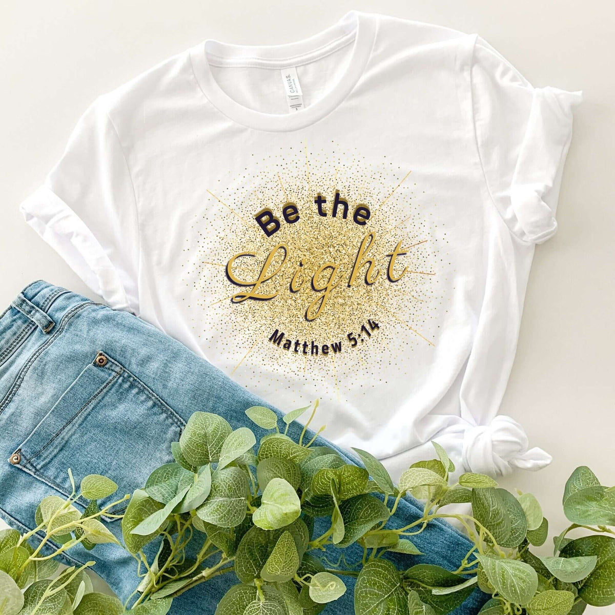 Watercolor Shirt  tee  Streetwear  Spiritual tee  shirt  Religious Shirt  Matthew 5:14 Shirt  gift for mom  Gift for her  gift for Christians  Faith Tee  Christian Shirts  Catholic tee  Bible Verse Tshirt  Bible tee  Be The Light Shirt