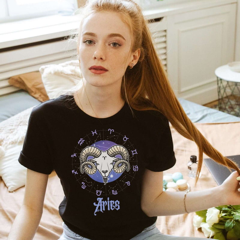 zodiac tshirt, Zodiac constellation, March girl, March birthday gift, horoscope shirt, horoscope, gifts for aries, gift for her, gift for aries, birthday t-shirt, Astrology, Aries zodiac, aries tee, Aries sign, aries horoscope, Aries girl,Aries birthday, April girl, April birthday gift