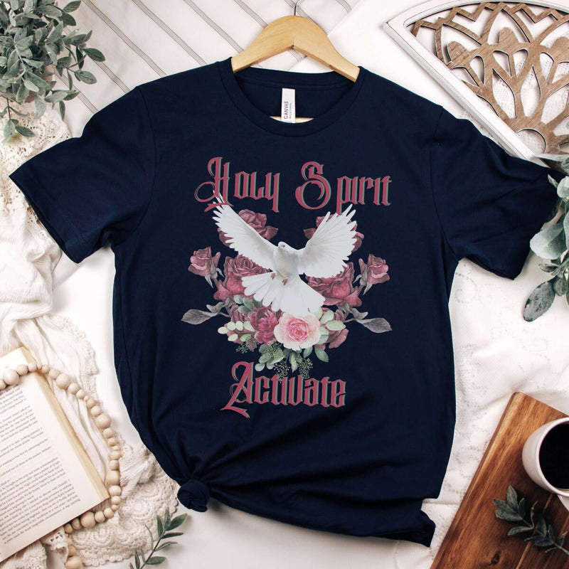 Women Christian Sweater  tee  Streetwear  Spiritual tee  shirt  Religious Shirt  Holy Spirit Dove Tshirt  Holy Spirit Activate tee  gift for mom  Gift for her  gift for Christians  Gift For Christian  Faith tee  Cute Religious T shirt  Christmas Crewneck Trendy Christian Shirt  Christian Shirt  Christian Apparel  Catholic tee  Bible Verse Tshirt  Bible Verse Shirt  Bible Verse  Bible tee  Aesthetic