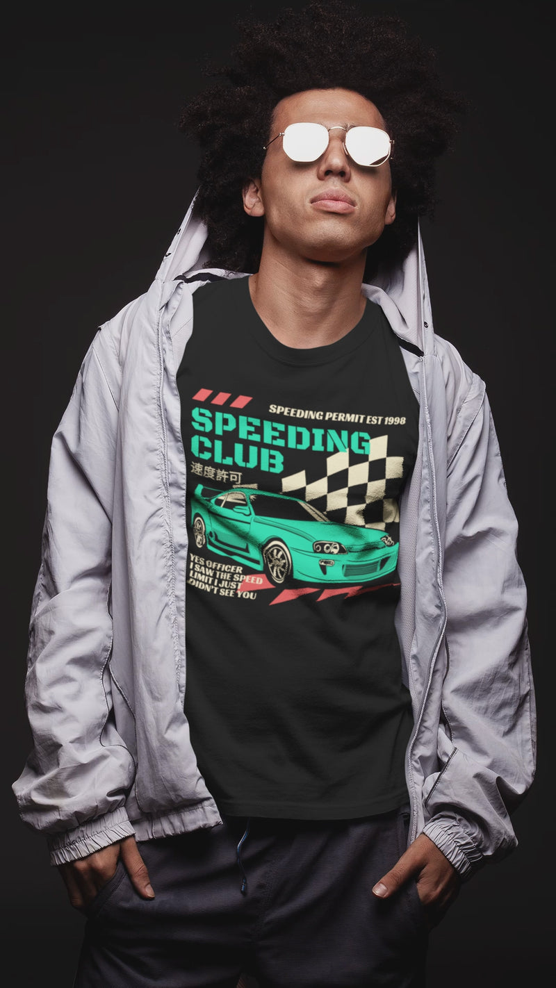 Japanese Car T-shirt, Funny Speeding tee, Speeding Ticket, Car Tee, Speeding Club, Yes Officer I saw the Speed Limit I Just didn't see you