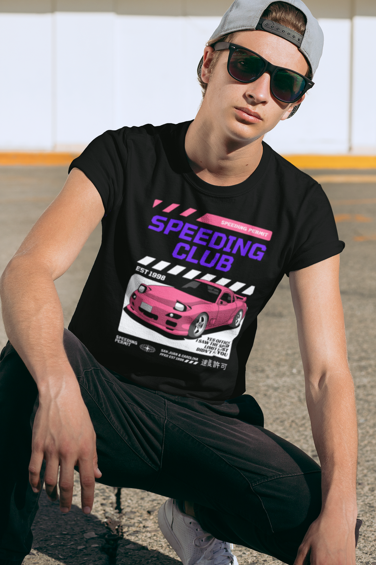 Japanese Car T-shirt, Funny Speeding tee, Speeding Ticket, Car Tee, Speeding Club, Yes Officer I saw the Speed Limit I Just didn't see you