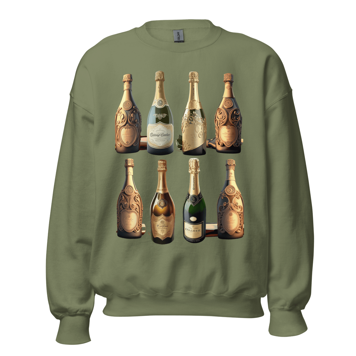 Military Green- yes way rose shirt, liquor t-shirt, gift for mom, gift for him, gift for her, gift for champagne lovers, drinking tee, champagne sweatshirt, champagne shirt, champagne problems sweatshirt, champagne lovers, champagne bottles tee, alcohol tee