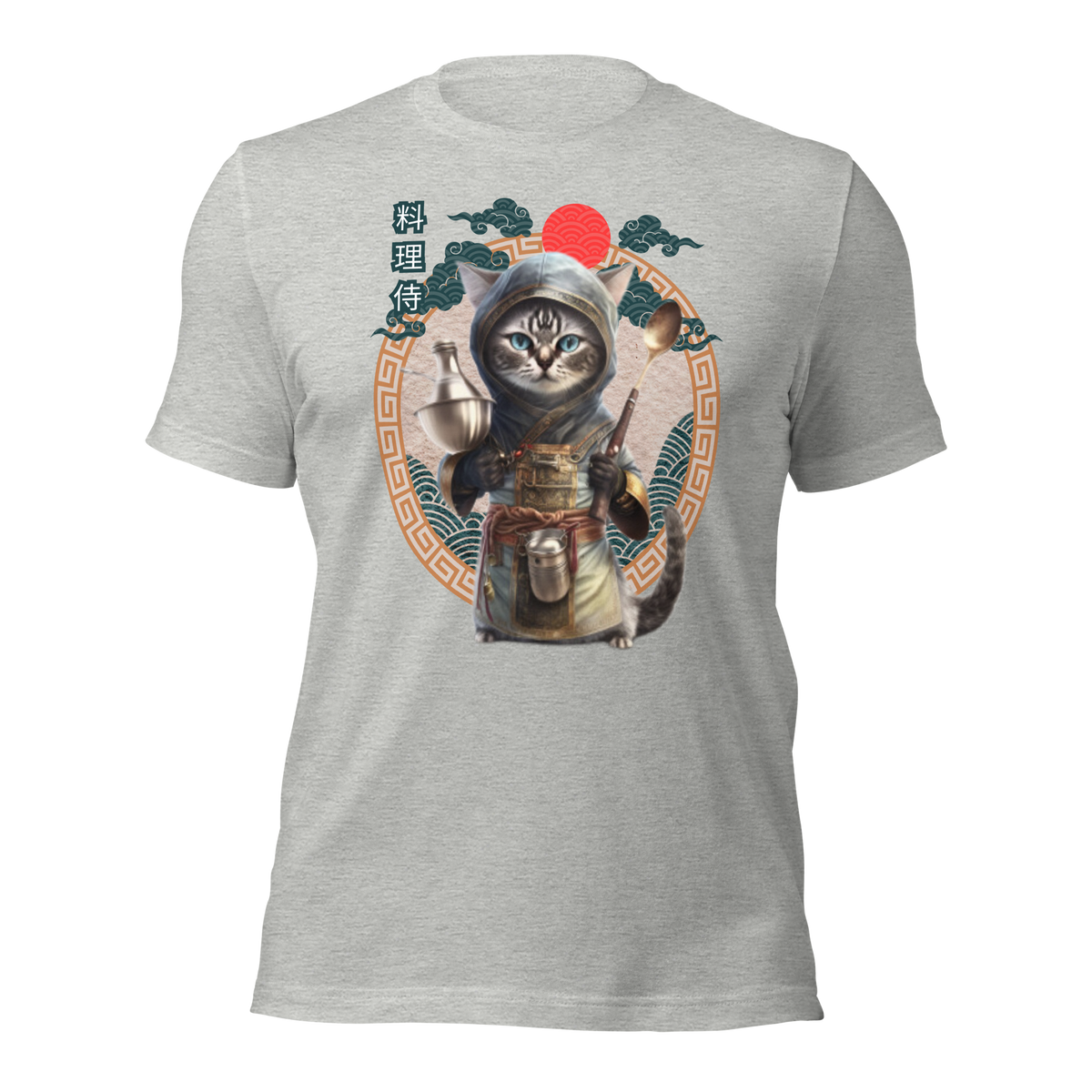 Tokio Japan, Samurai cat tee, Samurai Cat, Tattoo Style Shirt, Samurai, Ninja, Samurai Kitten, Ninja cat tshirt, Ninja Cat, kawaii, Japanese Kawaii, Ninja Cat T-Shirt,  Japanese Calligraphy, gift for him, gift for her, gift for cat lover, Cat Lover T-Shirt