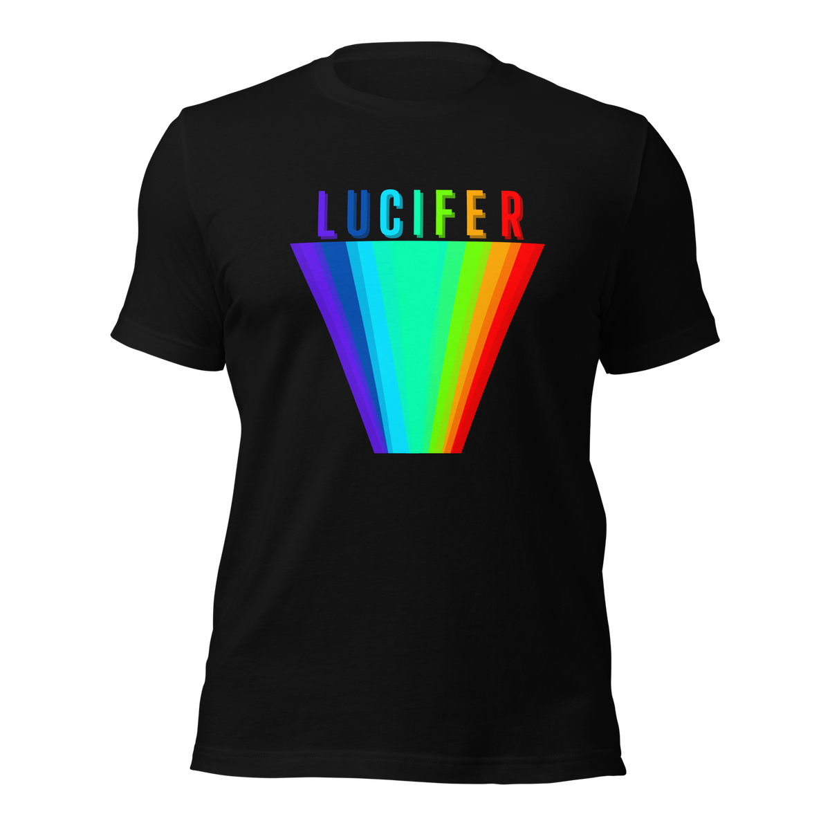 Lucifer Rising Short-Sleeve Unisex T-Shirt, Alejandro Jodorowsky, David Lynch, Cult Horror, Occult Film, Anger, Dario Argento, Sarcastic Shirt, Punk Rocker Tee, Goth shirt, rainbow shirt, Lucifer Rising, Funni t-shirt, Devil Shirt