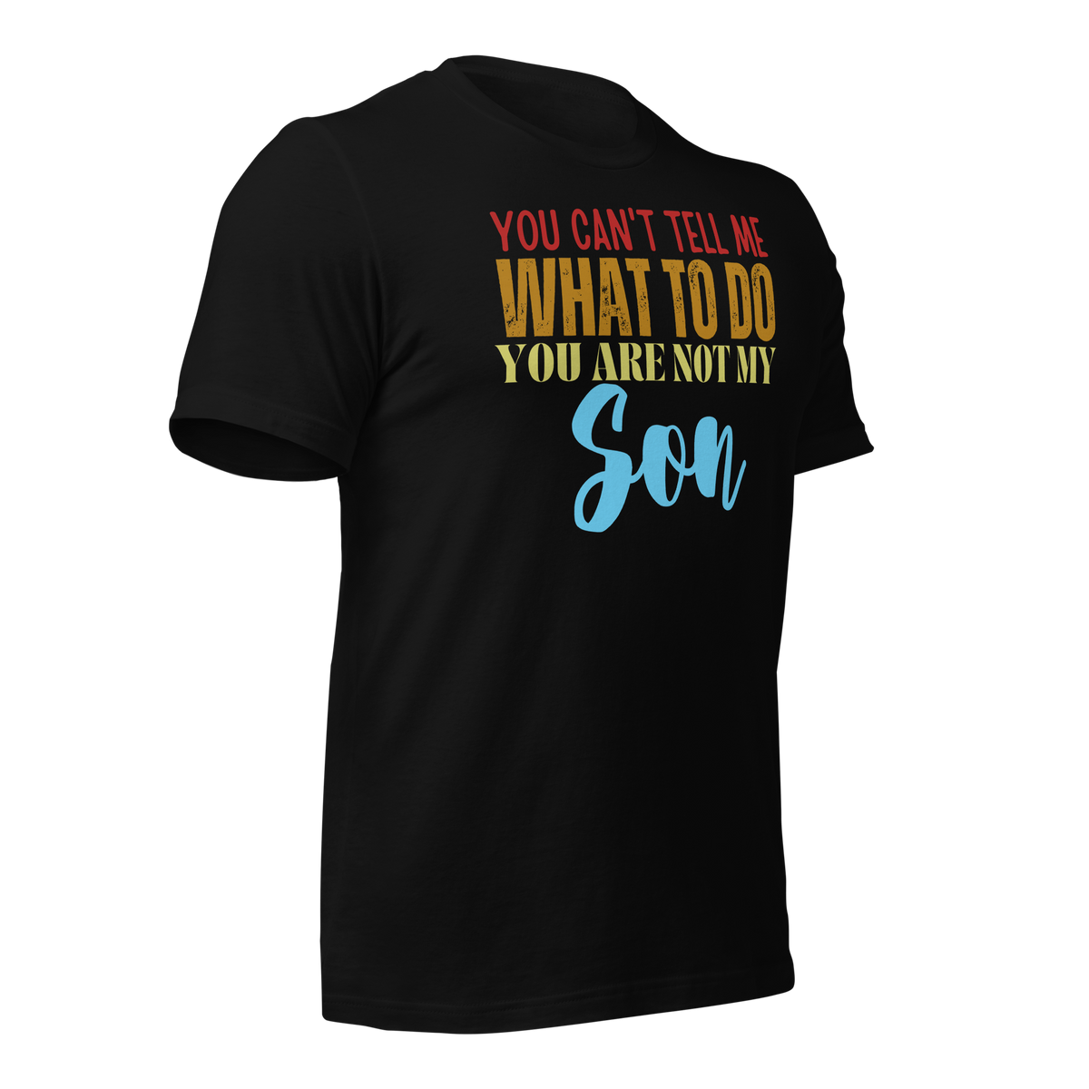 Dad Shirt, Fathers Day Shirt, Funny Mens Shirt, Funny Dad Shirt, Tell me what to do, Gift for him, Gift for her, New Papa Gift, Funny Mom Shirt, Mom Shirt, New Dad Shirt, Father Shirt, Dad tee, You Can't tell me What To Do You Are Not My son Shirt, T-Shirt, tee